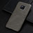 Soft Luxury Leather Snap On Case Cover R05 for Huawei Mate 20 Pro Dark Gray