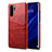 Soft Luxury Leather Snap On Case Cover R05 for Huawei P30 Pro Red