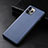 Soft Luxury Leather Snap On Case Cover R06 for Apple iPhone 11 Pro Max Blue
