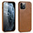 Soft Luxury Leather Snap On Case Cover R06 for Apple iPhone 12 Pro