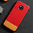 Soft Luxury Leather Snap On Case Cover R06 for Huawei Mate 20 Pro Red