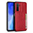 Soft Luxury Leather Snap On Case Cover R06 for Huawei P40 Lite 5G Red