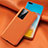 Soft Luxury Leather Snap On Case Cover R06 for Huawei P40 Orange