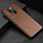 Soft Luxury Leather Snap On Case Cover R06 for OnePlus 8 Pro Brown