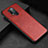 Soft Luxury Leather Snap On Case Cover R06 for OnePlus 8 Pro Red