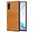 Soft Luxury Leather Snap On Case Cover R06 for Samsung Galaxy Note 10 5G Orange