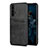 Soft Luxury Leather Snap On Case Cover R07 for Huawei Honor 20 Pro Black