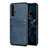 Soft Luxury Leather Snap On Case Cover R07 for Huawei Honor 20 Pro Blue