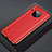 Soft Luxury Leather Snap On Case Cover R07 for Huawei Mate 30 Pro 5G Red