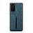 Soft Luxury Leather Snap On Case Cover R07 for Huawei P40 Blue
