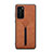 Soft Luxury Leather Snap On Case Cover R07 for Huawei P40 Orange