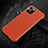 Soft Luxury Leather Snap On Case Cover R08 for Apple iPhone 11 Pro Orange