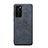 Soft Luxury Leather Snap On Case Cover R08 for Huawei P40 Black