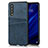 Soft Luxury Leather Snap On Case Cover R09 for Huawei P30 Blue