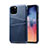 Soft Luxury Leather Snap On Case Cover R10 for Apple iPhone 11 Pro Blue