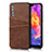 Soft Luxury Leather Snap On Case Cover R10 for Huawei P20 Pro Brown