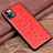 Soft Luxury Leather Snap On Case Cover R12 for Apple iPhone 11 Pro Max Red