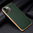 Soft Luxury Leather Snap On Case Cover S01 for Apple iPhone 13 Green
