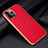 Soft Luxury Leather Snap On Case Cover S01 for Apple iPhone 13 Pro Max Red