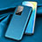 Soft Luxury Leather Snap On Case Cover S01 for Huawei Honor 30 Blue