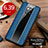 Soft Luxury Leather Snap On Case Cover S01 for Huawei Mate 20 Pro Blue