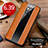Soft Luxury Leather Snap On Case Cover S01 for Huawei Mate 20 Pro Orange