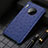 Soft Luxury Leather Snap On Case Cover S01 for Huawei Mate 30E Pro 5G Blue