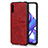 Soft Luxury Leather Snap On Case Cover S01 for Huawei Y9s Red