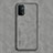 Soft Luxury Leather Snap On Case Cover S01 for OnePlus Nord N200 5G Gray