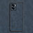 Soft Luxury Leather Snap On Case Cover S01 for OnePlus Nord N300 5G Blue