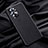 Soft Luxury Leather Snap On Case Cover S01 for Oppo Reno6 Pro 5G India Black