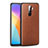 Soft Luxury Leather Snap On Case Cover S01 for Realme X2 Pro Brown