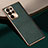 Soft Luxury Leather Snap On Case Cover S01 for Samsung Galaxy S22 Ultra 5G Green
