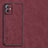 Soft Luxury Leather Snap On Case Cover S01 for Vivo T1 5G India Red