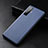 Soft Luxury Leather Snap On Case Cover S01 for Vivo X50 5G Blue