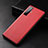 Soft Luxury Leather Snap On Case Cover S01 for Vivo X50 5G Red