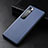 Soft Luxury Leather Snap On Case Cover S01 for Xiaomi Mi 10 Ultra Blue