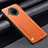 Soft Luxury Leather Snap On Case Cover S01 for Xiaomi Mi 10i 5G Orange