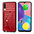 Soft Luxury Leather Snap On Case Cover S01D for Samsung Galaxy A70 Red