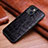 Soft Luxury Leather Snap On Case Cover S02 for Apple iPhone 13 Black