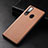 Soft Luxury Leather Snap On Case Cover S02 for Huawei Enjoy 10 Plus Brown
