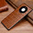 Soft Luxury Leather Snap On Case Cover S02 for Huawei Mate 40 Pro Brown