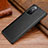 Soft Luxury Leather Snap On Case Cover S02 for Huawei Nova 8 5G Black