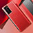 Soft Luxury Leather Snap On Case Cover S02 for Huawei P40 Red