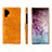 Soft Luxury Leather Snap On Case Cover S02 for Samsung Galaxy Note 10 Plus 5G Orange