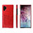 Soft Luxury Leather Snap On Case Cover S02 for Samsung Galaxy Note 10 Plus 5G Red