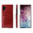 Soft Luxury Leather Snap On Case Cover S02 for Samsung Galaxy Note 10 Plus 5G Red Wine