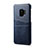 Soft Luxury Leather Snap On Case Cover S02 for Samsung Galaxy S9 Blue
