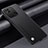 Soft Luxury Leather Snap On Case Cover S02 for Xiaomi Redmi 9 India Black