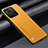 Soft Luxury Leather Snap On Case Cover S02 for Xiaomi Redmi 9C NFC Yellow
